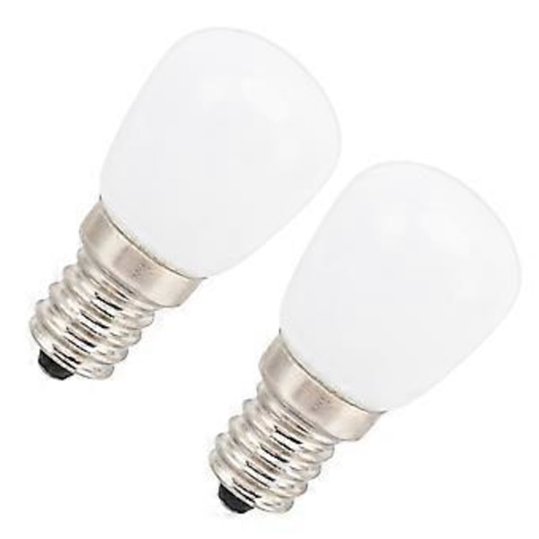 2 st 2W E12 LED-lampa 6000K Vitt Ljus E12 Bas Mini Kylskåpslampa för Ugn Mikrovågsugn Hem Belysning Ej Dimbar