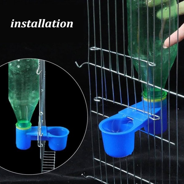Set med 10 automatiska vattenautomater i plast, med colaflaska för insekter