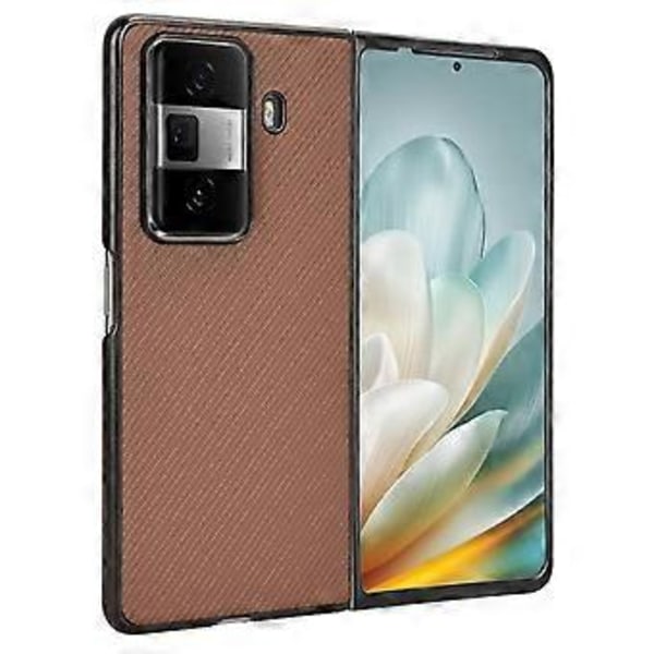 For Honor Magic Vs3 5G Cover Kulfibertekstur Stødsikkert PU+PC Telefon Cover (Style E)