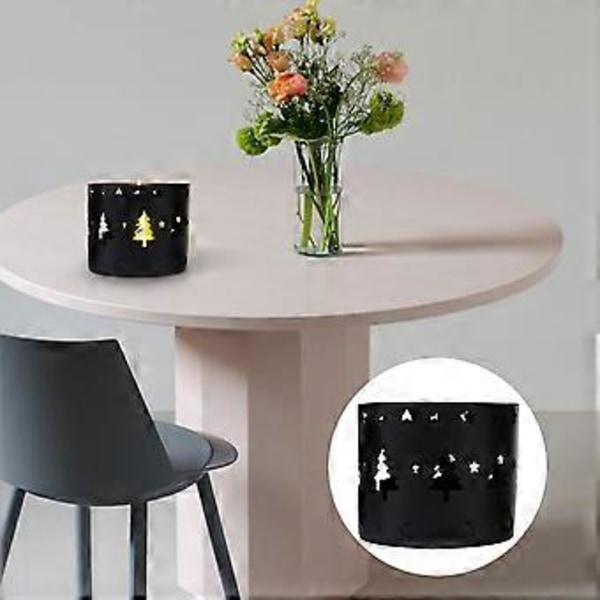 3 stk Hule Lysestaker Elegant Te Lys Julefest Bryllup Ornament