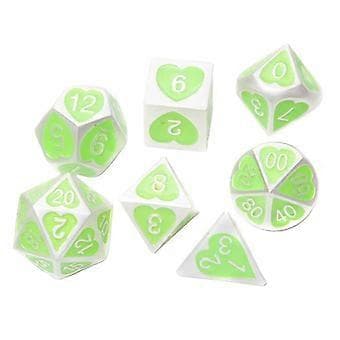 10x 7/sæt Solid Metal Multi Side Numeral Sæt til brætspil