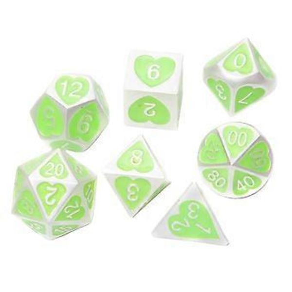 10x 7/set Solid Metall Multi Sido Nummer Set för Brädspel