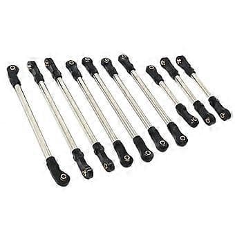 10x Styrestang Servo Link Trækstang RC Reservedele Reservedel Model Legetøj (Sort)