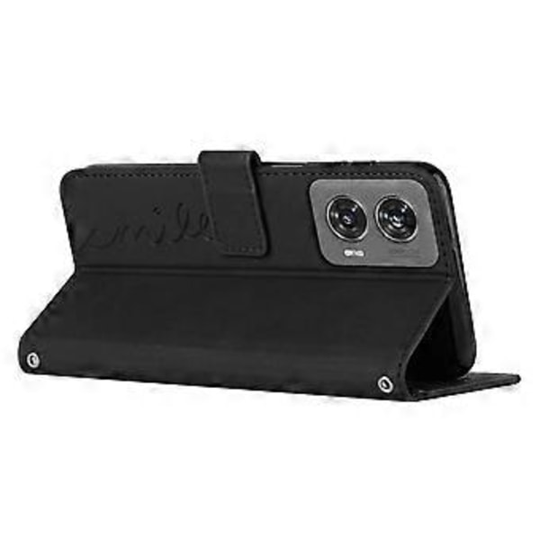 Til Motorola Edge 50 Fusion 5G Etui Magnetisk Lås PU Læder Stand Telefon Cover (Style A)
