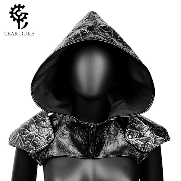 Halloween-kappa med volanger, medeltida cosplay-huvudbonad, pestenäbbmask, tillbehör, hatt