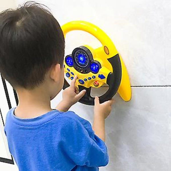 Simuleringsbil Styrratt Leksak för Barn Baby Interaktiva Leksaker (Blå)
