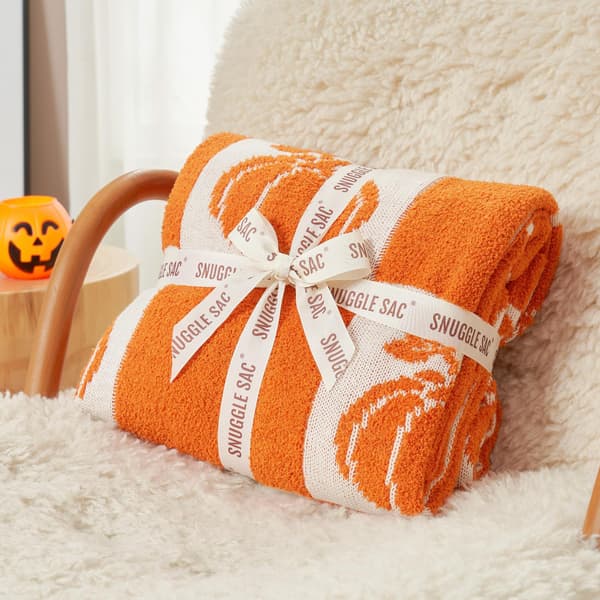 130cm*150cm Efterår Græskar Ternet Fleecetæppe, Halloween Indretning Plaid, Blødt Hjemme Sofa Lur Tæppe