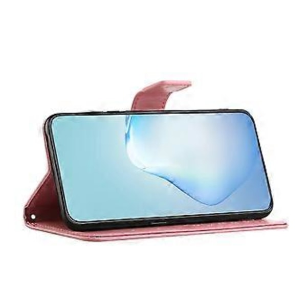 För Motorola Moto G35 5G Fodral PU Läder Uggla Träd Tryckt Plånbok Telefonfodral (Stil F)