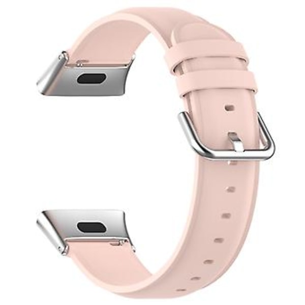 Lærklokkearmbånd Mykt Materiale Klokkearmbånd Håndleddsreim for Redmi Watch 3 Lite 3 (Rosa)