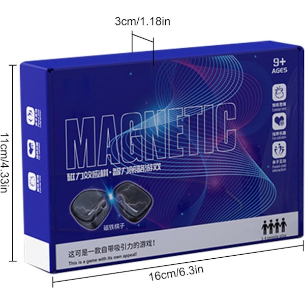 1 Stycke (Typ A) Magnetiskt Schackset - Magnetiskt Brädspel - Educa