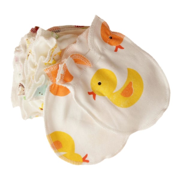 5 Pairs Baby Anti Scratching Gloves Soft Cotton Gloves Newborn
