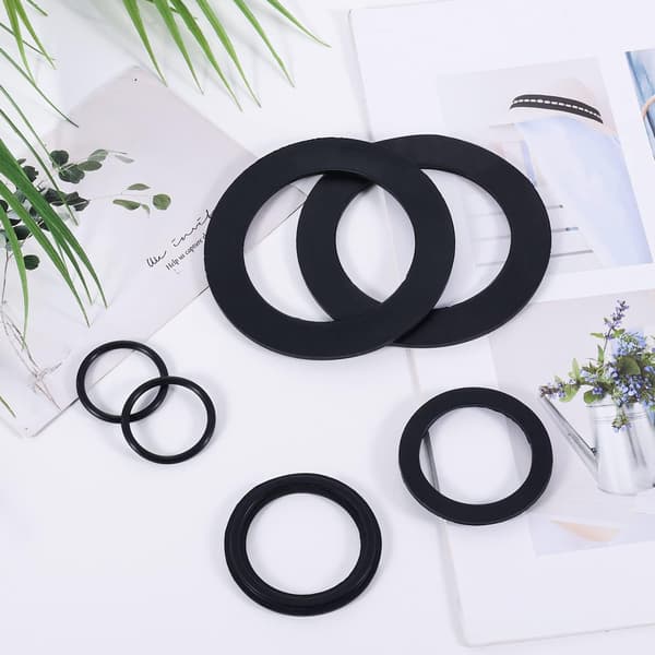 6 stk gummiskiver med O-ring, stort utvalg av gummiskiver