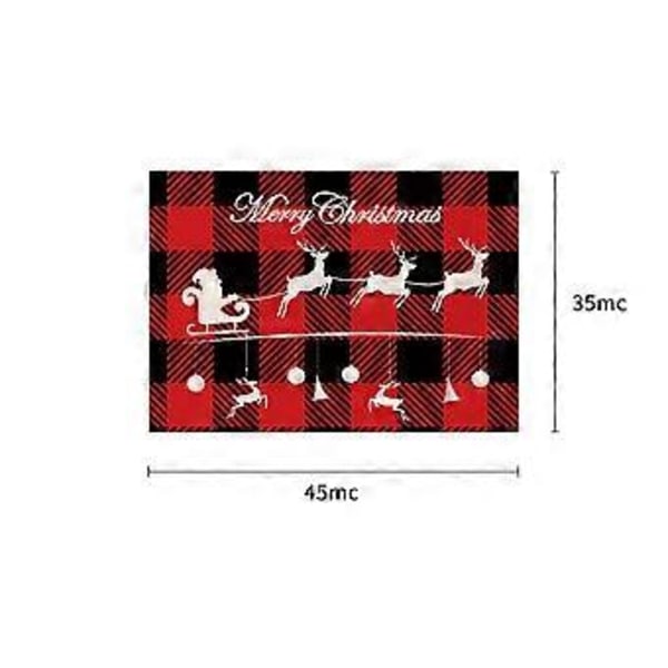 Halloween Lin Placemats Knask Eller Knep Serie Kombinasjon Bordmatter Restaurant Ferie Dekorasjon Servise Isolasjonsmatter (YMCD-48)