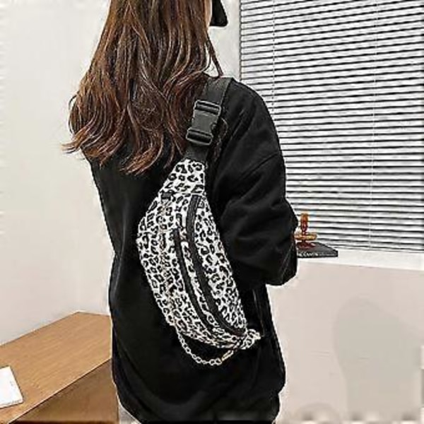 Kontrasterande färgad bröstväska trendig mode cool stil axelväska shoppingväska textur  style2053