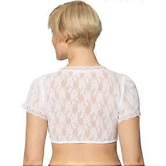 Ny HotSale Dame Elegant Dirndl Bluse Sort Dirndl Bluse Blondebluse Til Oktoberfest (L Hvid)