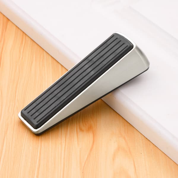 Dörrstopp, Silver, 2 st Dörrblock, Golv Dörrstopp, Robust Z