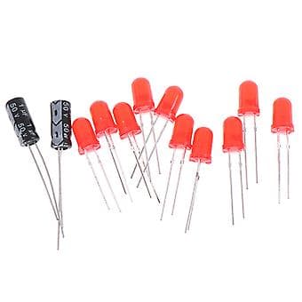 Led Chaser Flowende Vandlys Ne555 Modul + Cd4017 Pcb Board Diy Kit