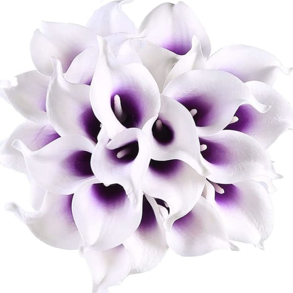 10 stk. Calla Lily brudebuket kunstig latex blomst H