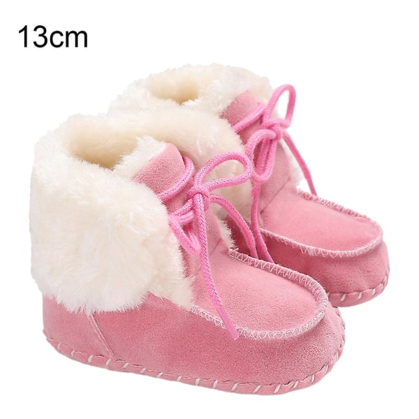 Pink Baby Warm Winter Uggs For Walking With Soft Soles Non-slip For Both Men And Women