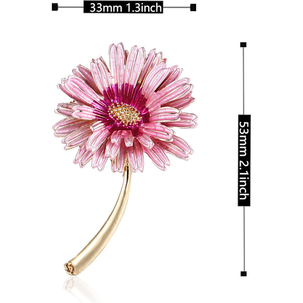 Emalje Broscher til Kvinder med Støvdrager Blomster Brosche Nåle til Håndværk Brosche Buketter til Bryllup Smykker Gaver til Kvinder