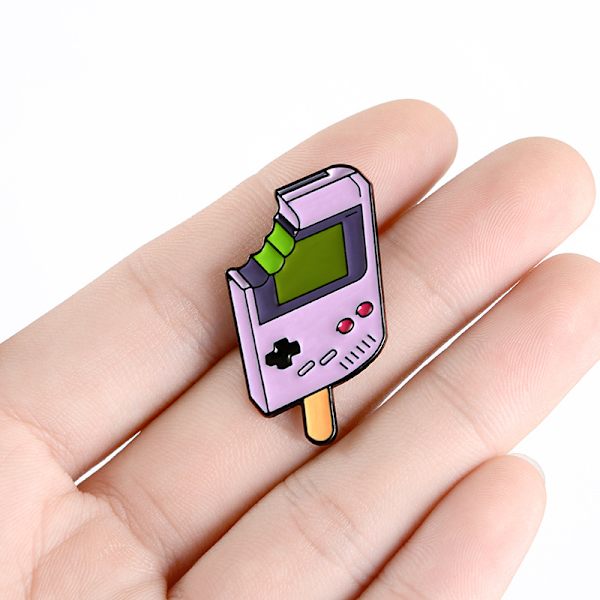 Cool Retro Gamer Enamel Pin