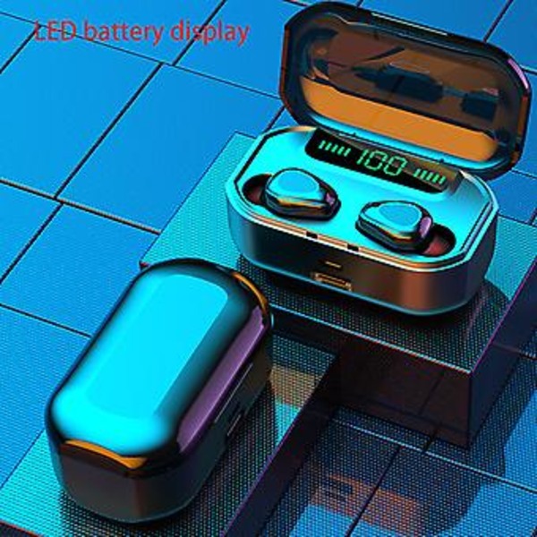 Bluetooth-kuulokkeet Langattomat Liike-kuulokkeet Handsfree Stereo Melunvaimennus (Digitaalinen Valkoinen)