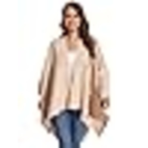 Poncho Dam Kvinna Vinter Varm Elegant Poncho Pläd Poncho Kappa Stickad Poncho Kavaj Vinter Poncho Halsduk Kvinna Present till Födelsedag Jul