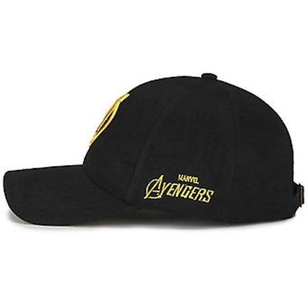 Mænd Avengers Broderet Baseballkasket Justerbar Snapback Solskærm Hat (Sort C)