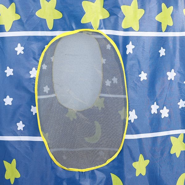 Blått barnspel tält inomhus utomhus