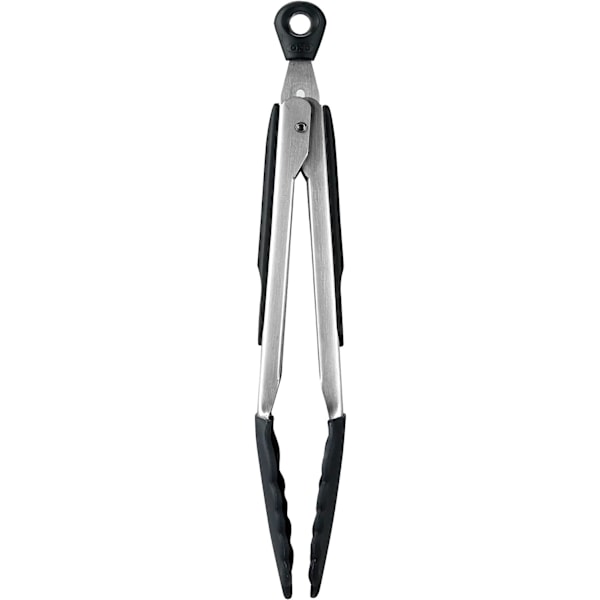 Tang 27 cm med silikontupper - Rustfrie stålkjøkkentenger