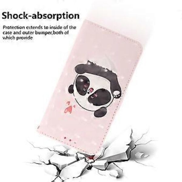 Tyylikäs painettu nahkainen puhelinkotelo hihnalla Infinix Smart 8 4G/Smart 8 HD 4G/Hot 40i -puhelimelle (Love Heart Panda)