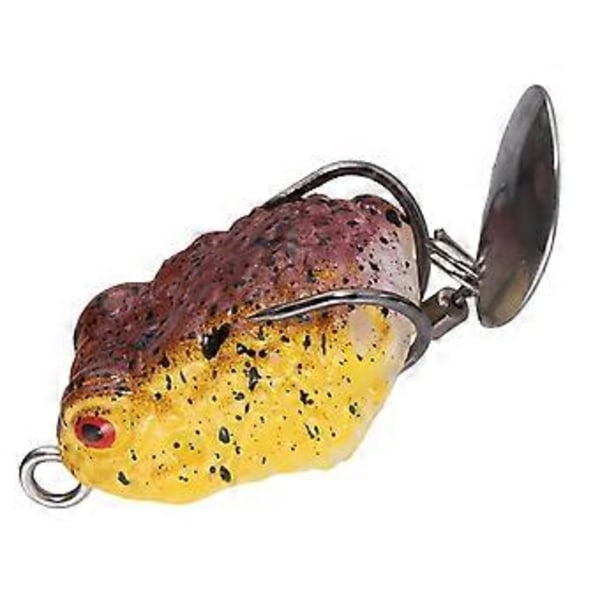 Topwater Bete, Grod-bete, Metallpaljett, Silikon Bassfiske Bete Dubbelkrokar, Fiske Crankbait Bete, Flytande Bete för Sötvatten (Stil E)