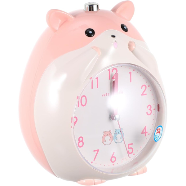 Liten hamster väckarklocka väckarklocka dekoration skrivbordsväckarklocka avstängd
