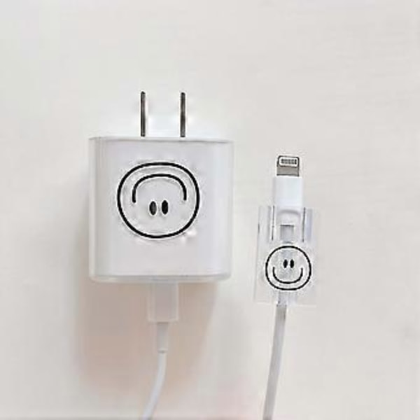 Rosa kärlekshjärta silikon mjuk dammtät bit sladd linje usb-kabel laddningshuvud lindare fodral skydd för Apple iPhone 18/20W (Stil 7)