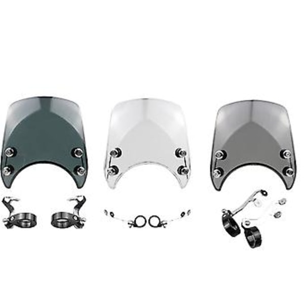 Motorsykkel Frontlyskåpe Luftdeflektor Ving Vindskjerm Deksel Skjold For Sportster Xl 883 1200 Modeller 2004-2019 Transparent Stil D
