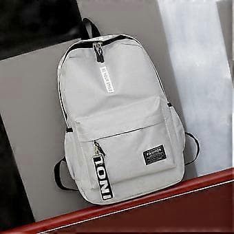 Skolryggsäck för studenter, högskoleväska, resväska, canvas, mode, nylon, polyester (röd)