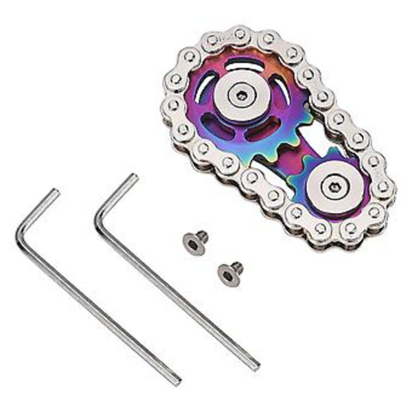 Cykelkedjeväxel Fidget Spinner Metallväxel Högkvalitativt Rostfritt Stål Nytt Nyhetsspel 5 X 5 X 3 Cm Hållbar Gyro (flerfärgad)
