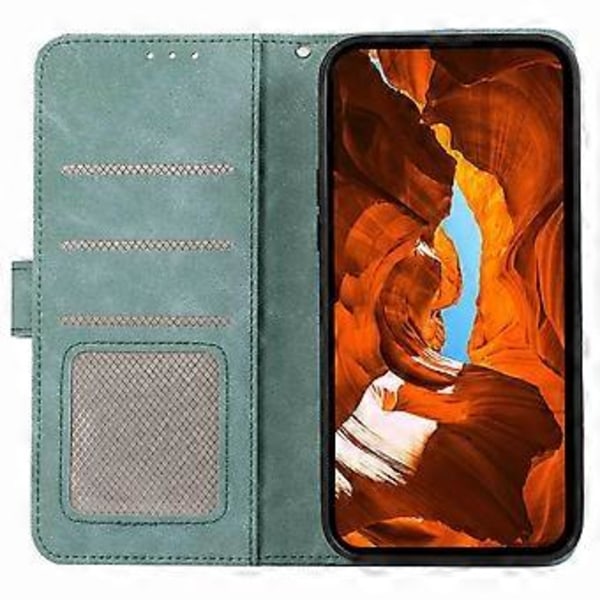 För Xiaomi 14T Fodral Färgskarvning Läder Flip Telefonfodral RFID-blockering (Stil F)