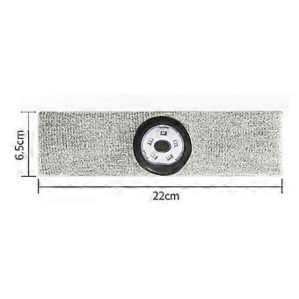 Sportpannband med LED-lampa, Unisex-presenter för män och kvinnor, Löparsvettband