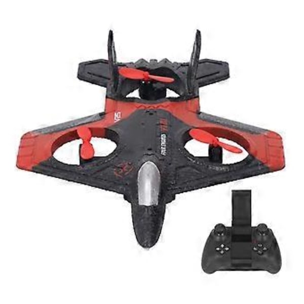 V25 Stunt Flygfotografering UAV Fjärrstyrd Flygplan Leksak Flygplan Lämplig För Barn Över 14 År (2 Batterier Röd)