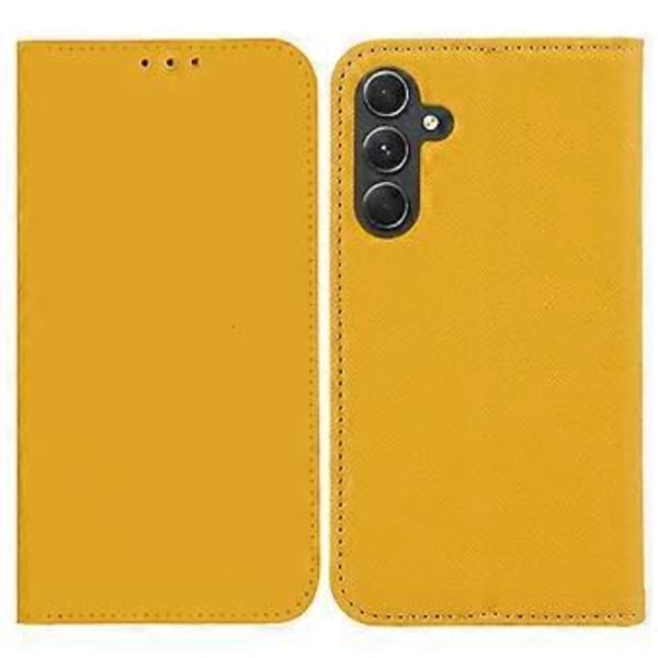 Til Samsung Galaxy A16 5G/A16 4G Etui PU Læder Krydsmønster Telefon Cover Stærk Magnetisk Lukning (Style A)