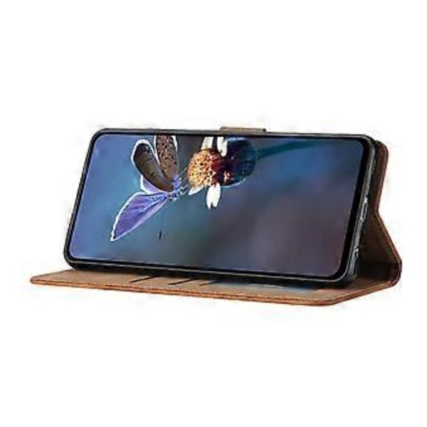 Til Samsung Galaxy A35 5G Etui PU Læder Wallet Stand Sommerfugl Præget Telefon Cover (Style A)