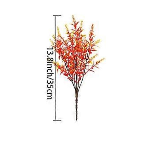 Kunstige Efterårsplanter Hjemmehave Dekoration Landlig Stil Efterårs Udendørs Dekoration Simulation Grønne Planter (B)