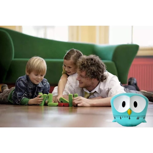 1 stk Sød Ugle Timer Mini 60 Minutter Mekanisk Køkken Timer Kitc
