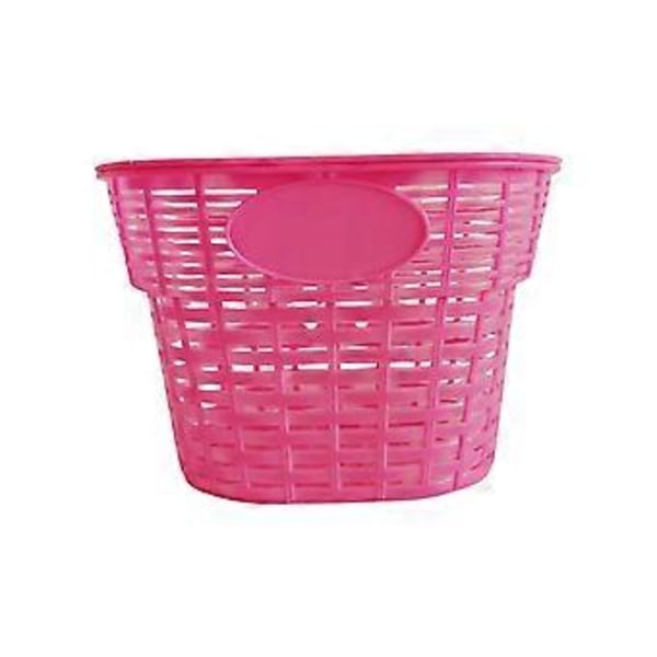 Cykelkurv til børn, trehjulet cykelkurv, cykeltilbehør, organizer, cykeltaske, bagagebærer til cykler, tasker til børn, piger, drenge, småbørn, bagage (pink)