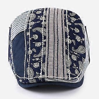 2 st Herr Paisley Mönstrad Platt Skärm Cabbie Basker Hatt