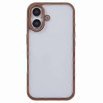 Til iPhone 16 Cover TPU+PC Krystalklar Bagside med Hul til Snøre (Style D)