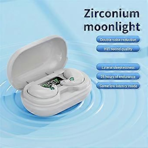 Sleep UltraThin Trådlösa Bluetooth Hörlurar Osynliga OnEar Mini Hörlurar (grön)