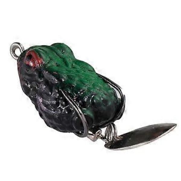 Topwater Lokkemad, Frø Lokkemad, Metal Pailletter, Silikone Bass Fiskekrog Dobbeltkroge, Fiske Crankbait Lokkemad, Flyder på Vand Lokkemad til Ferskvand (Style A)