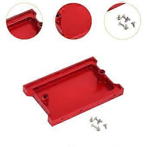 RC Bil Haleplate Bakluke Erstatningstilbehør DIY Reservedeler for 1/12 MN99S MN98 Klatrebil Hobby Modell Kjøretøy Crawler (rød)